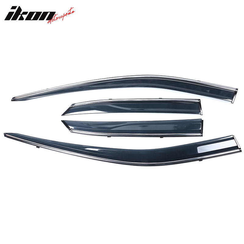 Fits 16-22 Lexus RX350 RX450H AL20 Polycarbonate Window Visor Chrome Trim