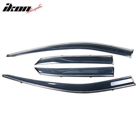 Fits 16-22 Lexus RX350 RX450H AL20 Polycarbonate Window Visor Chrome Trim