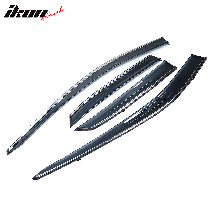 Fits 16-22 Lexus RX350 RX450H AL20 Polycarbonate Window Visor Chrome Trim