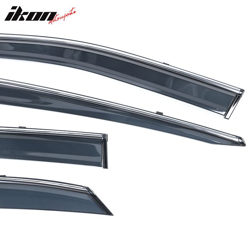 Fits 16-22 Lexus RX350 RX450H AL20 Polycarbonate Window Visor Chrome Trim