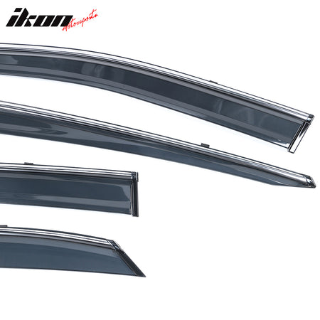 Fits 16-22 Lexus RX350 RX450H AL20 Polycarbonate Window Visor Chrome Trim