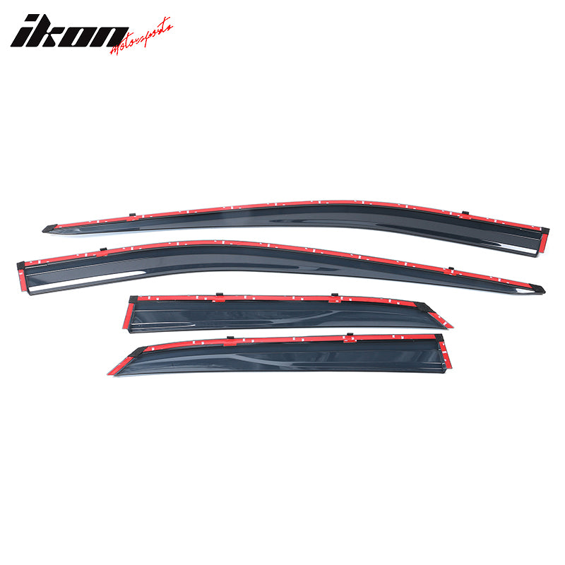 Fits 16-22 Lexus RX350 RX450H AL20 Polycarbonate Window Visor Chrome Trim