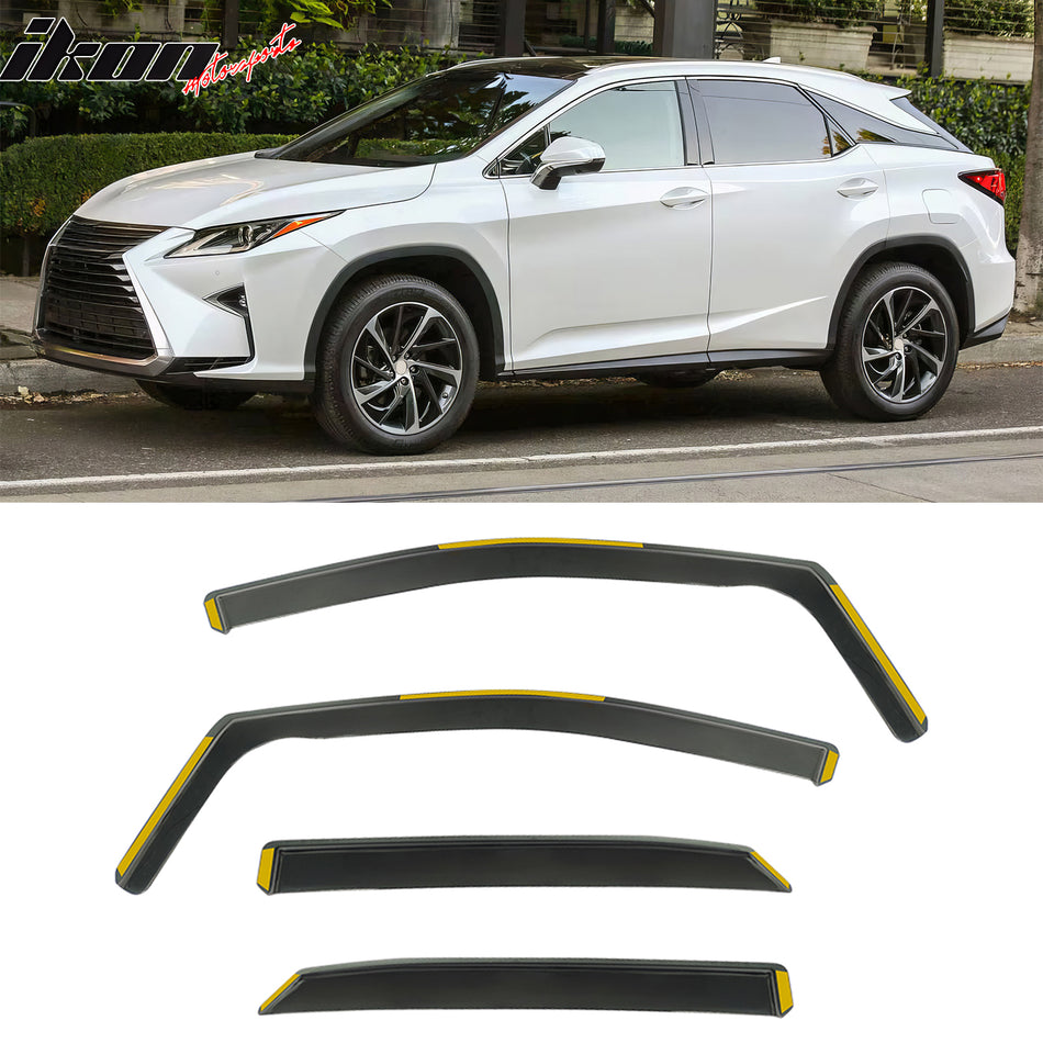 2016-2022 Lexus RX350L In-Channel Window Visors Vent Rain Guards PC