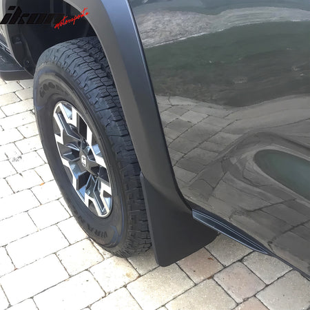 Fits 16-23 Toyota Tacoma W/OE Fender Flare Mud Flaps Wheel Arch Splash Guards PP