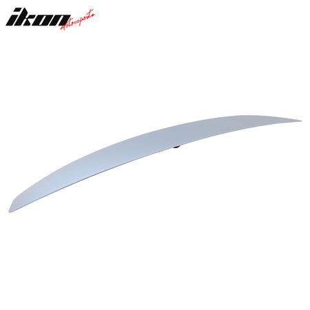 Fits 16-23 Nissan Maxima Trunk Spoiler OE Style Gray Rear Wing ABS LED Boot Trim