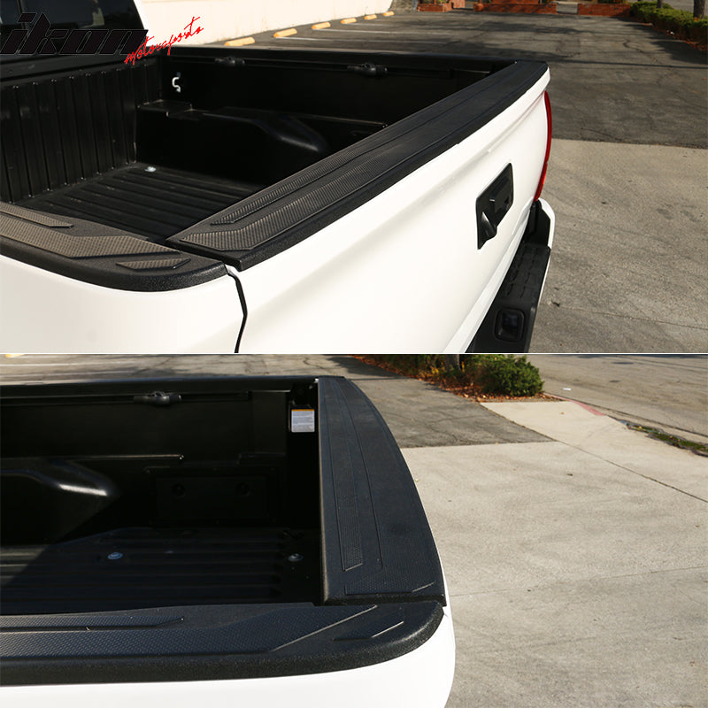 Fits 16-23 Toyota Tacoma Tailgate Molding Trunk Protector Cover Matte Black PP