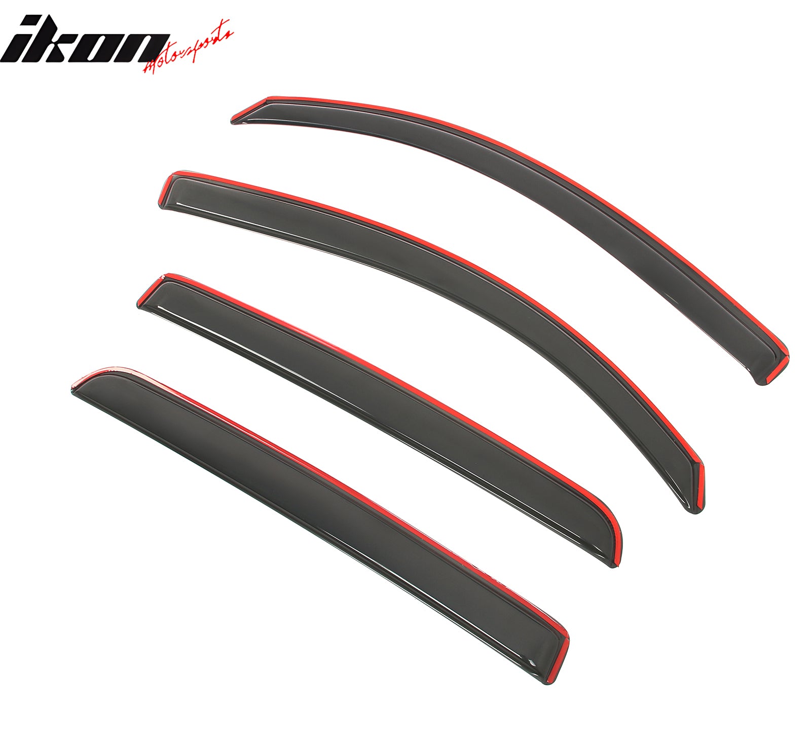Fits 16-23 Toyota Tacoma Double Cab In-Channel Window Visors Acrylic Rain Shade