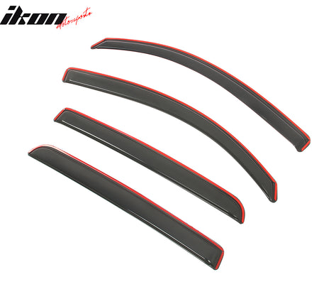 Fits 16-23 Toyota Tacoma Double Cab In-Channel Window Visors Acrylic Rain Shade