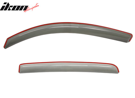 Fits 16-23 Toyota Tacoma Double Cab In-Channel Window Visors Acrylic Rain Shade