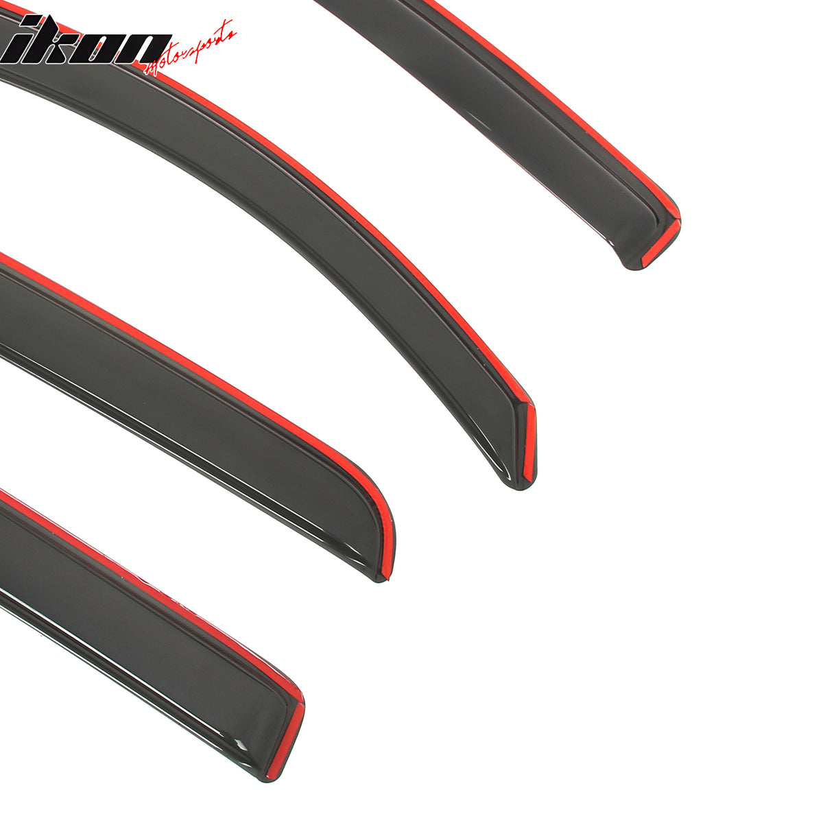 Fits 16-23 Toyota Tacoma Double Cab In-Channel Window Visors Acrylic Rain Shade