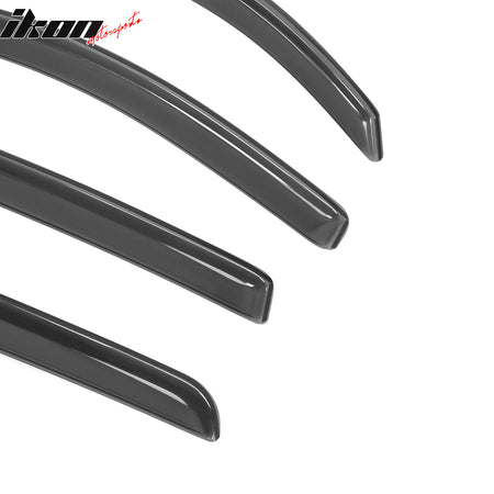 Fits 16-23 Toyota Tacoma Double Cab In-Channel Window Visors Acrylic Rain Shade