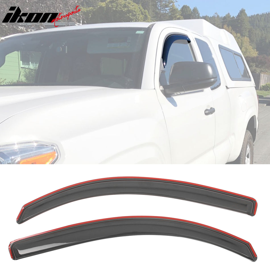 Window Visors for Toyota Tacoma Access Cab 2016-2023 Rain Sun Deflectors