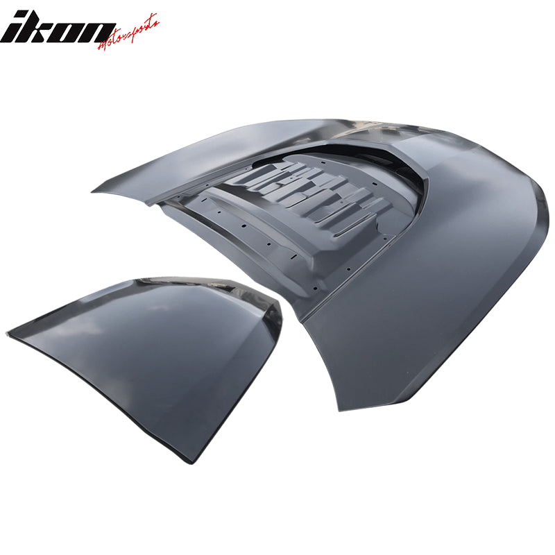 Fits 16-24 Chevrolet Camaro ZL1 Style Aluminum Unpainted Front Bumper Hood Guard