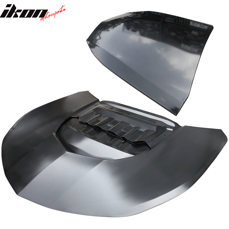 Fits 16-24 Chevrolet Camaro ZL1 Style Aluminum Unpainted Front Bumper Hood Guard