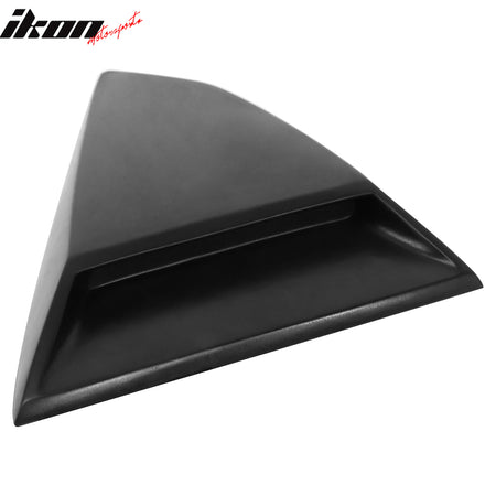 Fits 16-24 Chevy Camaro Quarter Side Window Louvers Scoops Unpainted Black - PU