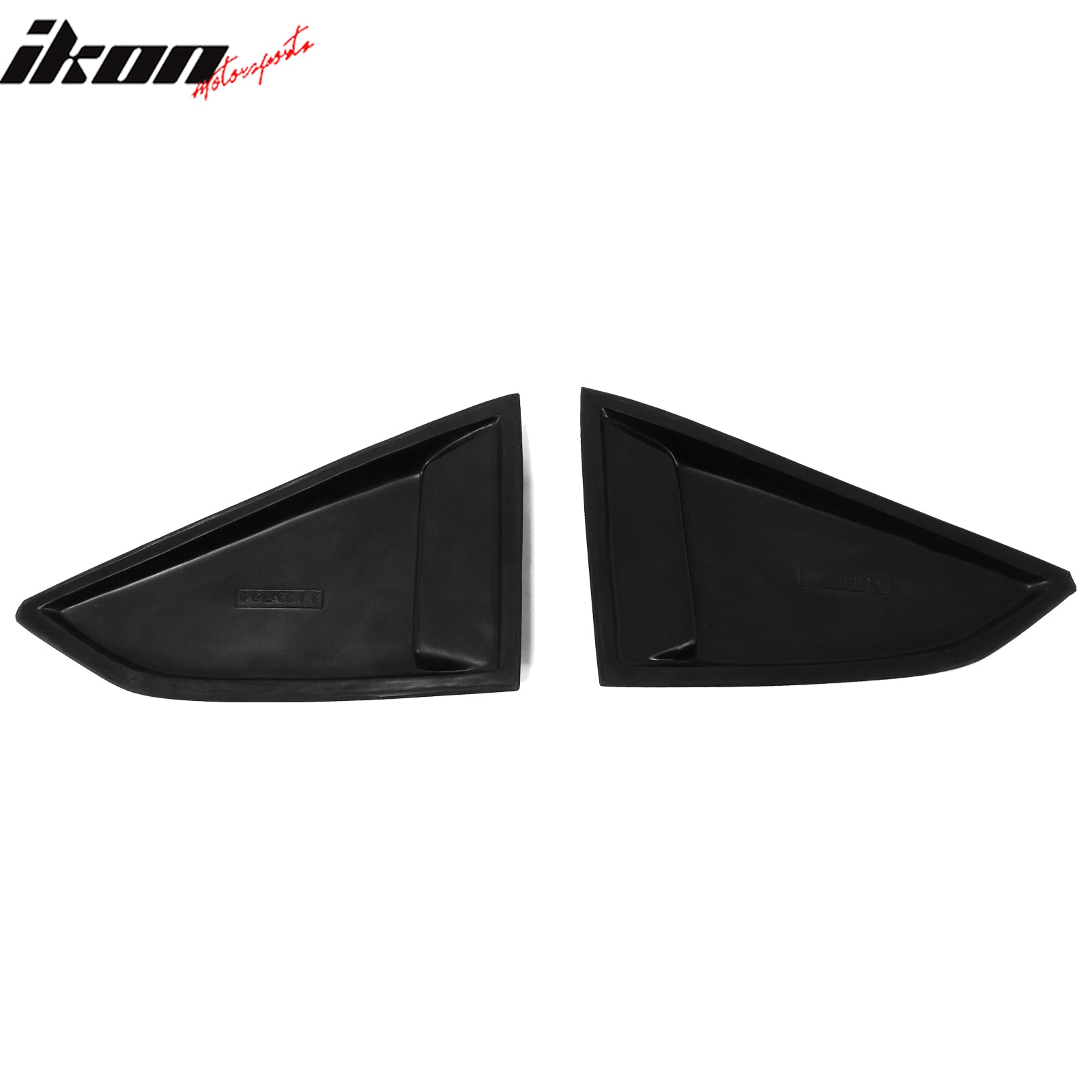 Fits 16-24 Chevy Camaro Quarter Side Window Louvers Scoops Unpainted Black - PU