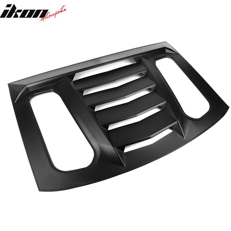Fits 16-24 Chevrolet Camaro Coupe 2PCS GT Side + IKON V2 Rear Window Louvers ABS