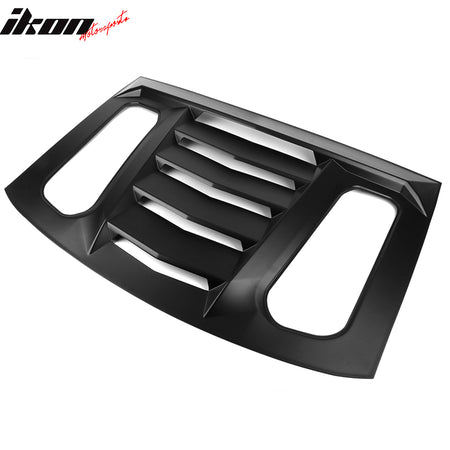Fits 16-24 Chevrolet Camaro Coupe 2PCS GT Side + IKON V2 Rear Window Louvers ABS