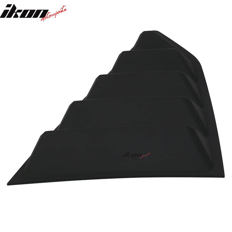 Fits 16-24 Chevrolet Camaro Coupe 2PCS GT Side + IKON V2 Rear Window Louvers ABS