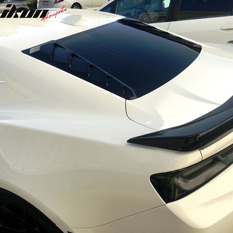 Fits 16-24 Chevy Camaro ABS Rear Window Louvers In Pairs