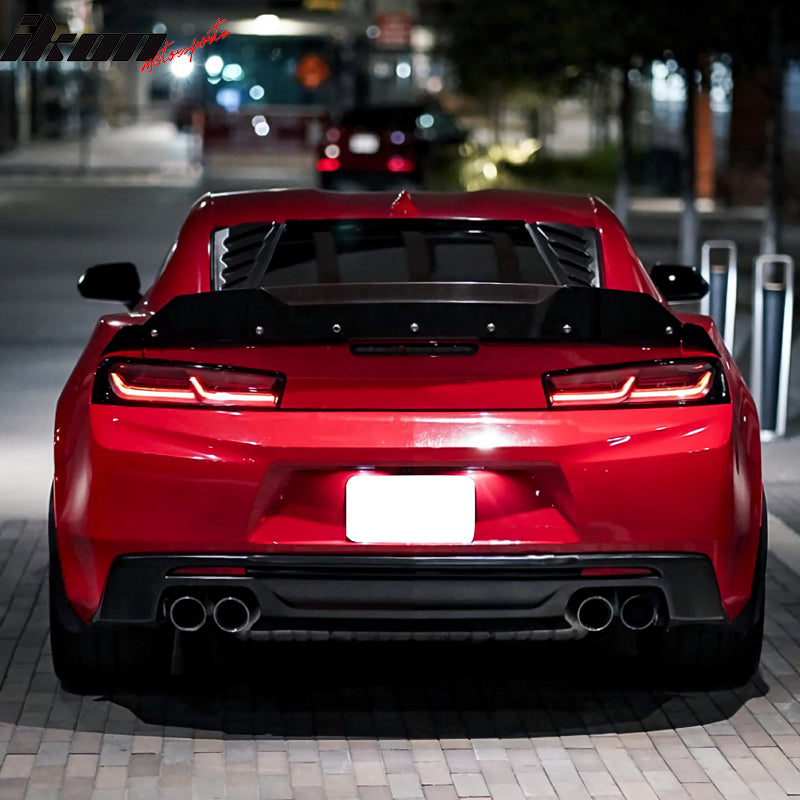 Fits 16-24 Chevy Camaro ABS Rear Window Louvers In Pairs