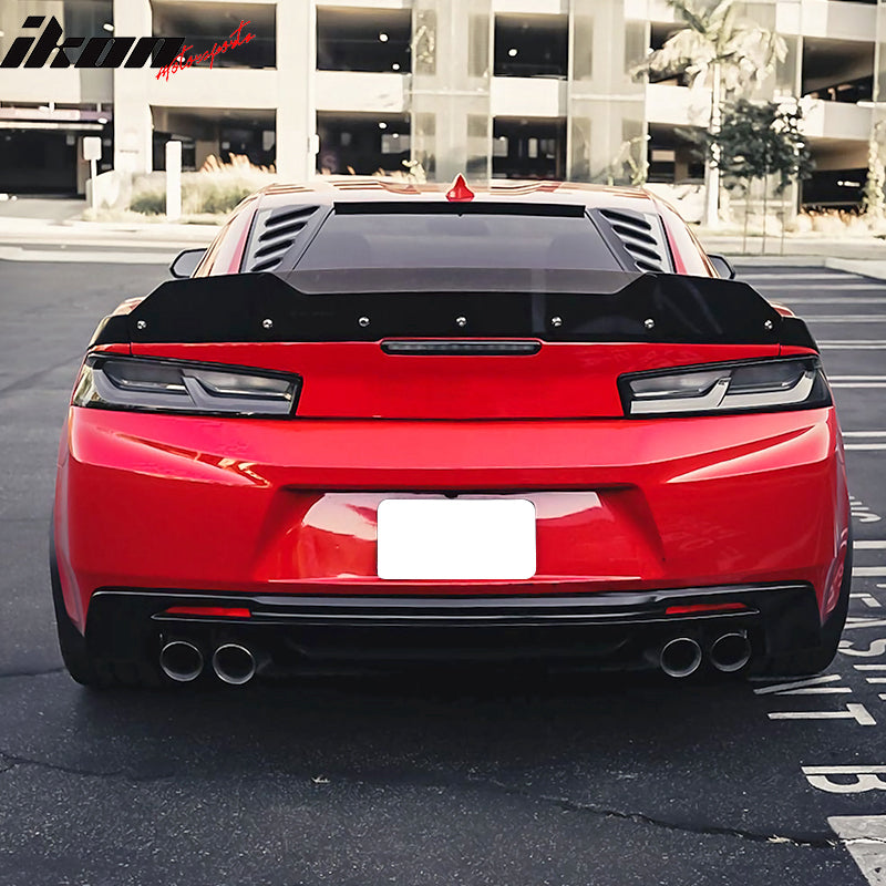 Fits 16-24 Chevy Camaro ABS Rear Window Louvers In Pairs