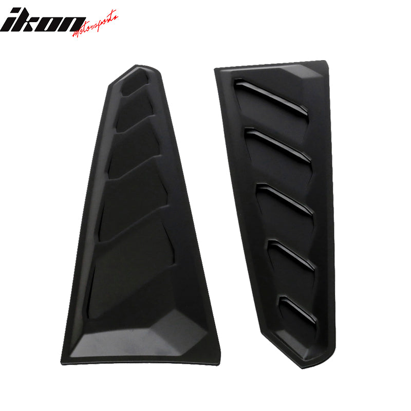 Fits 16-24 Chevy Camaro ABS Rear Window Louvers In Pairs
