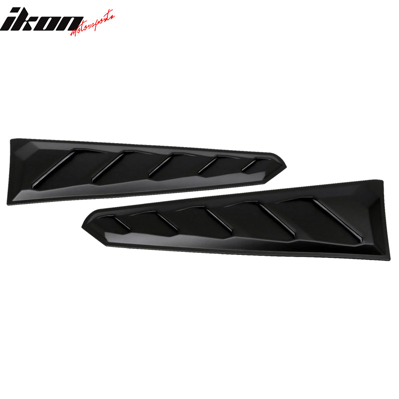 Fits 16-24 Chevy Camaro ABS Rear Window Louvers In Pairs