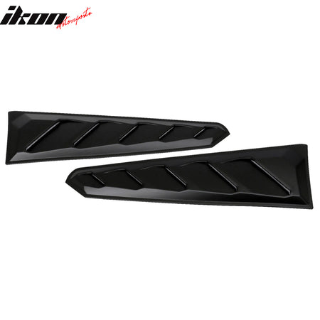 Fits 16-24 Chevy Camaro ABS Rear Window Louvers In Pairs