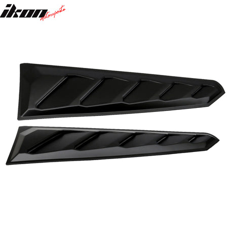 Fits 16-24 Chevy Camaro ABS Rear Window Louvers In Pairs