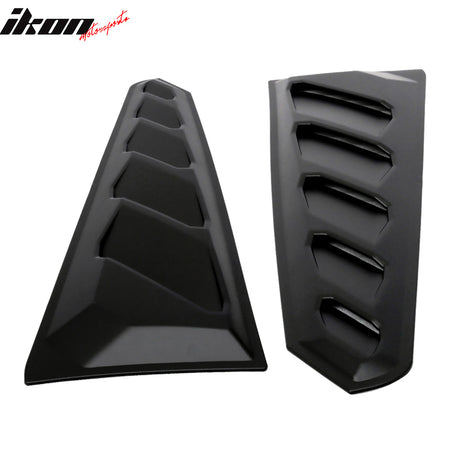 Fits 16-24 Chevy Camaro ABS Rear Window Louvers In Pairs