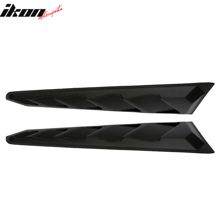 Fits 16-24 Chevy Camaro ABS Rear Window Louvers In Pairs