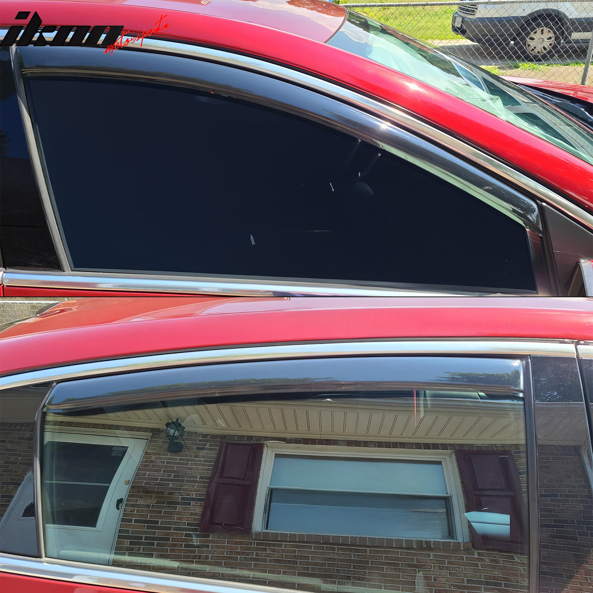 Fits 16-25 Chevrolet Malibu Window Visors In Channel Deflectors Rain Vent Guard
