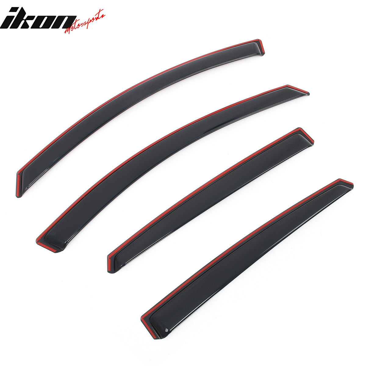 Fits 16-25 Chevrolet Malibu Window Visors In Channel Deflectors Rain Vent Guard