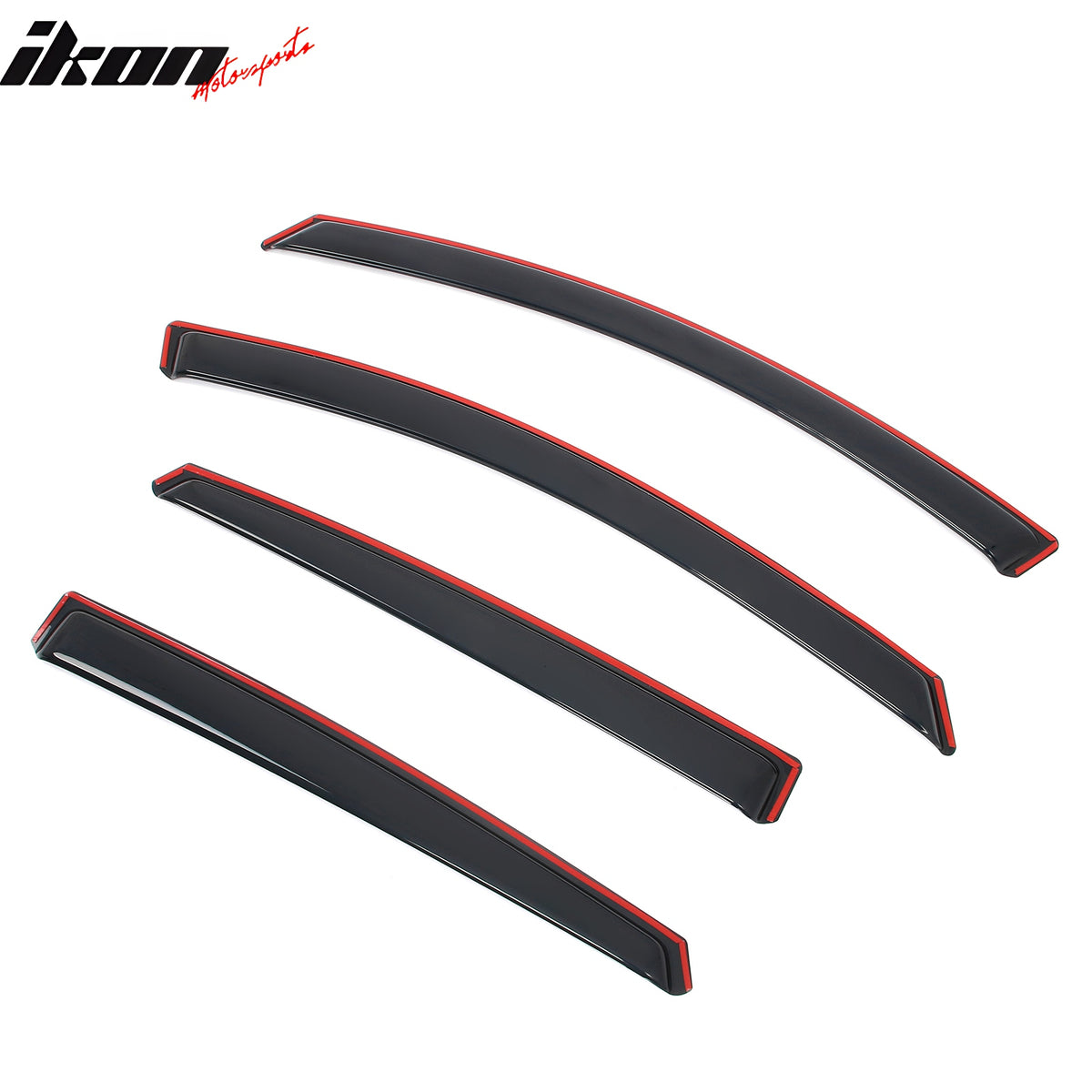 Fits 16-25 Chevrolet Malibu Window Visors In Channel Deflectors Rain Vent Guard