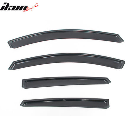 Fits 16-25 Chevrolet Malibu Window Visors In Channel Deflectors Rain Vent Guard
