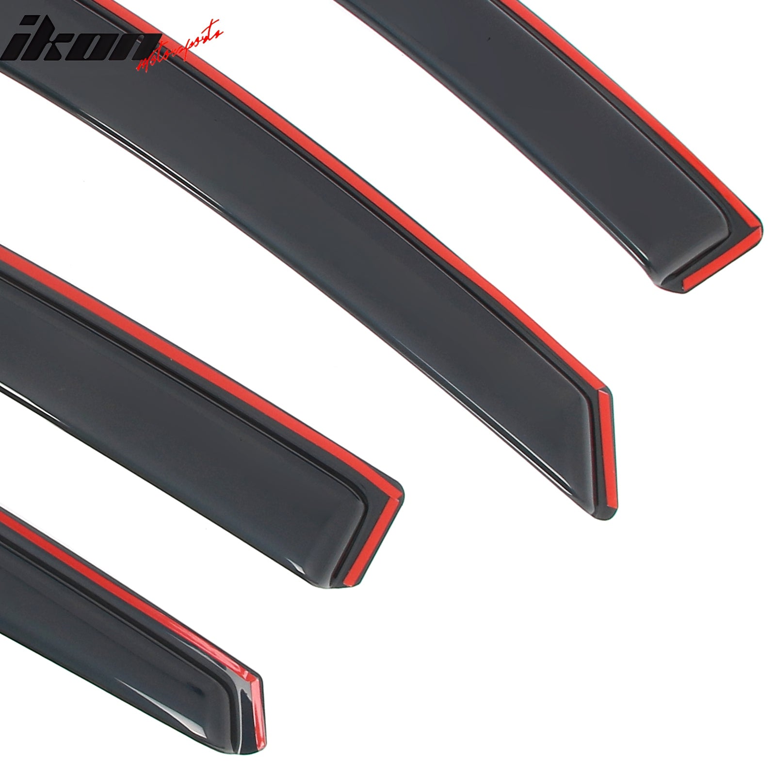 Fits 16-25 Chevrolet Malibu Window Visors In Channel Deflectors Rain Vent Guard