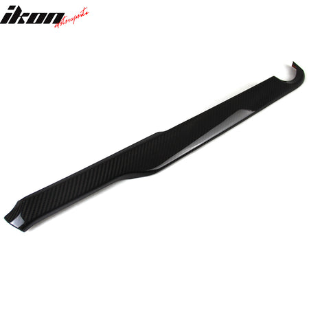 IKON MOTORSPORTS Left Side Interior Console Panel Trim, Compatible with 2016-2025 Mazda MX5 MX-5 Miata, Real Carbon Fiber CF Passenger Center Console Dash Panel Cover Trim Interior Accessories 1PC