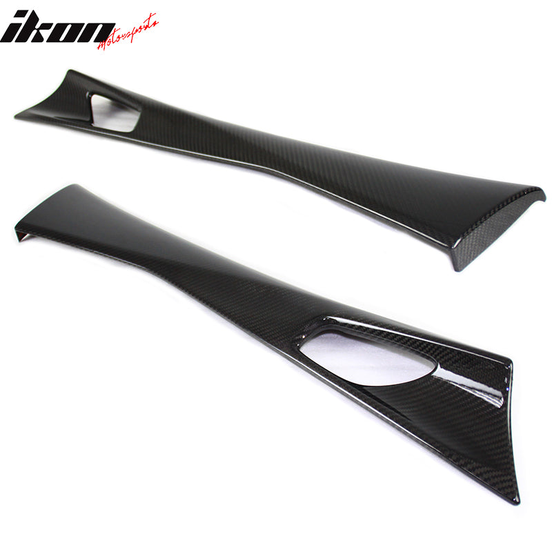 Fits 16-25 Mazda MX-5 MX5 Miata Carbon Fiber CF Interior Door Panel Trim 4PCS