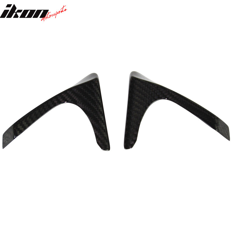 Fits 16-25 Mazda MX-5 MX5 Miata Carbon Fiber CF Interior Door Panel Trim 4PCS