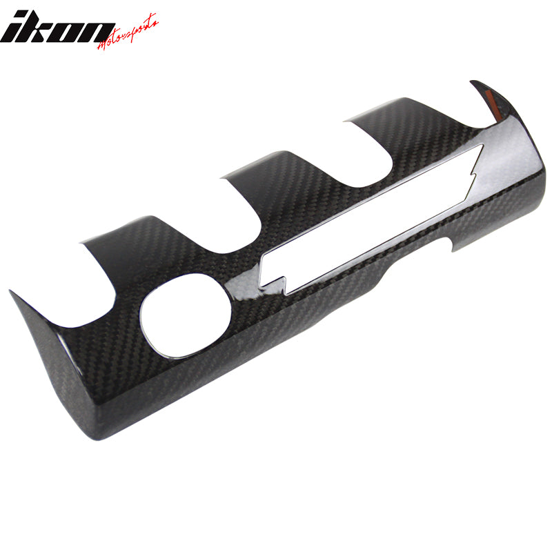 IKON MOTORSPORTS Front Engine Interior Cover Trim, Compatible with 2016-2025 Mazda MX5 MX-5 Miata, Real Carbon Fiber CF Car Front Engine Interior Cover Trim Accessories