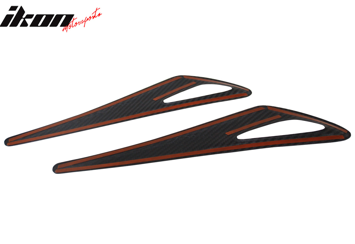 Fits 16-25 Mazda MX-5 Miata Carbon Fiber Exterior Side Fender Light Cover Trim