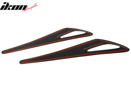 Fits 16-25 Mazda MX-5 Miata Carbon Fiber Exterior Side Fender Light Cover Trim