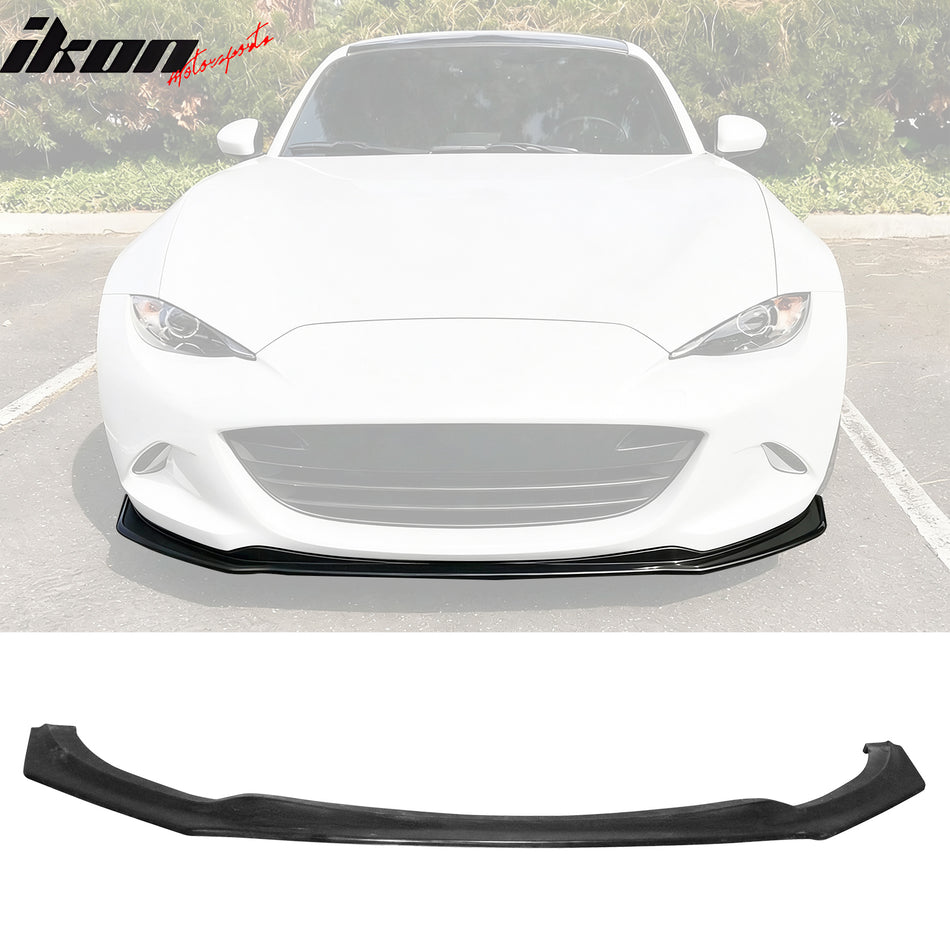 2016-2025 Mazda MX-5 Miata Front Bumper Lip Unpainted PU Spoiler