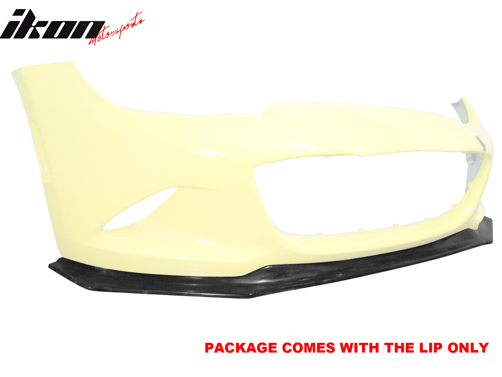 Fits 16-25 Mazda MX-5 Miata Front Bumper Lip Unpainted PU Chin Spoiler Splitter