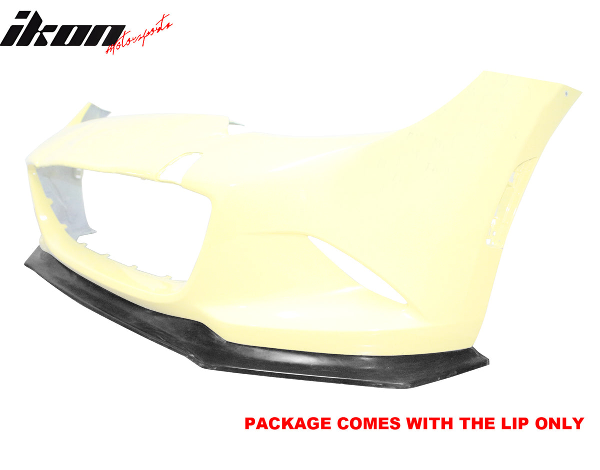 Fits 16-25 Mazda MX-5 Miata Front Bumper Lip Unpainted PU Chin Spoiler Splitter