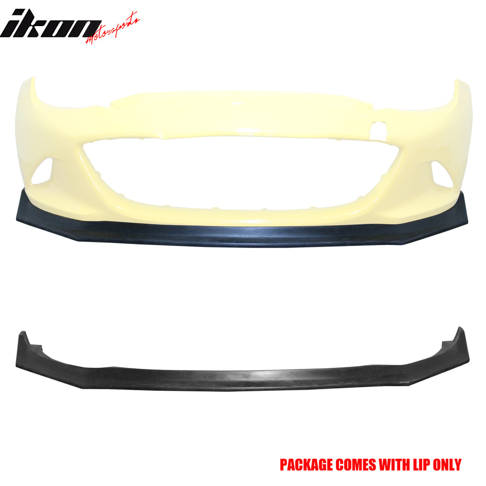 2016-2025 Mazda MX-5 Miata ND 4th IKON CS Style Front Bumper Lip PU