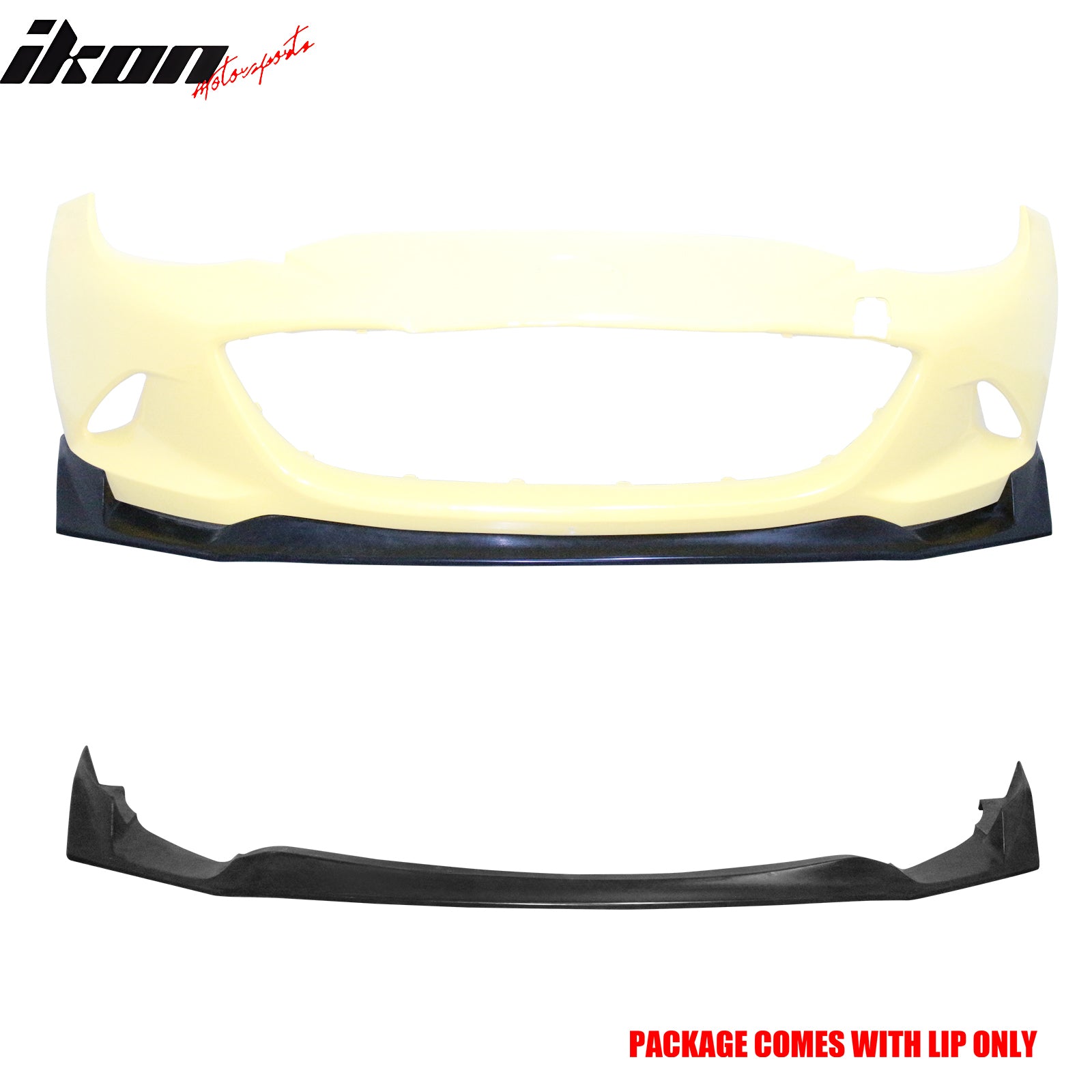 ひらた Fits 16-25 Mazda MX-5 Miata ND 4th IKON GV Style Front Bumper Lip