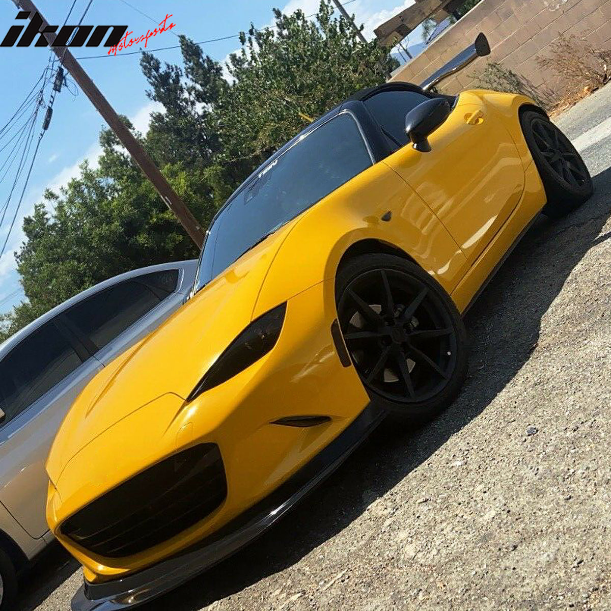 Fits 16-25 Mazda MX-5 Miata Unpainted Front Bumper Lip Spoiler Guard MDA Style