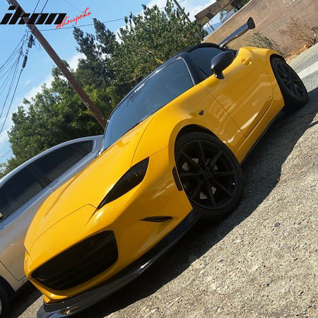Fits 16-25 Mazda MX-5 Miata Unpainted Front Bumper Lip Spoiler Guard MDA Style